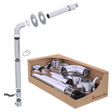 Kit Twin Biomass Inox - Spécial pellet